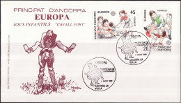 Andorre Espagnol - Andorra FDC2 1989 Y&T N°199 à 200 - Michel N°209 à 210 - EUROPA - Briefe U. Dokumente