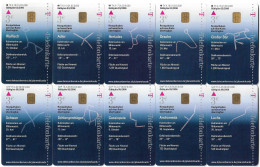 Germany - Constellations Sternbilder Complete Set Of 10 Cards - A 15-19 & 25-29 - 2003, 3€, 6.000ex, All Mint - A + AD-Serie : Pubblicitarie Della Telecom Tedesca AG