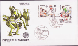 Europa CEPT 1989 Andorre Espagnol - Andorra FDC1 Y&T N°199 à 200 - Michel N°209 à 210 - 1989