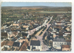 CPSM 18 Cher BAUGY - Vue Générale Aérienne Du Centre - Place Rue Sully - Peu Commune - Baugy