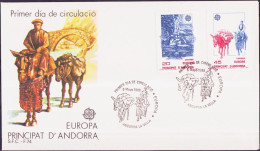 Andorre Espagnol - Andorra FDC1 1988 Y&T N°190 à 191 - Michel N°200 à 201 - EUROPA - Brieven En Documenten