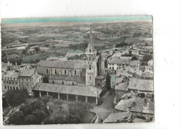 Puylaurens (81) : Vue Aérienne Générale Au Niveau Du Quartier De L'église Env 1965 GF. - Puylaurens