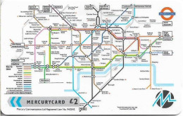 UK (Mercury) - London Reg. Transport (Issue 6), 50MERTWOB - MER625, 100.000ex, Used - [ 4] Mercury Communications & Paytelco