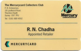 UK (Mercury) - Mercury Collectors Club - R.N. Chadha - 20MERA - MER668 - 500ex, Used - [ 4] Mercury Communications & Paytelco