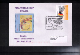 Germany 2014 World Football Cup Brazil - Match USA - Germany Interesting Cover - 2014 – Brasile
