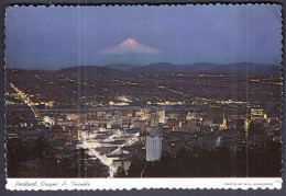 USA United States 1978 / Portland, Oregon, Panorama, Lights Of The City Of Roses, Mt. Hood - Portland