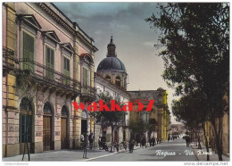 D1140- Ragusa - Via Roma - Primi Colori - F.g. Viaggiata 1953 - Ragusa