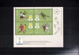 Romania 2014 World Football Cup Brazil Block Postfrisch / MNH - 2014 – Brazilië