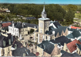 Pontvallain Vue Aérienne Eglise Mairie - Pontvallain