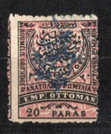 1885 EASTERN ROMELIA 20 Pa. OVERPRINT MICHEL: 17A USED - Rumelia Oriental