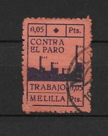 LOTE 2112 E   ///  (C045)  MELILLA CRUZADA CONTRA EL PARO       ¡¡¡ LIQUIDATION - JE LIQUIDE !!! - Emisiones Nacionalistas