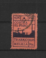 LOTE 2112 E   ///  (C045)  MELILLA CRUZADA CONTRA EL PARO       ¡¡¡ LIQUIDATION - JE LIQUIDE !!! - Emisiones Nacionalistas