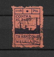 LOTE 2112 E   ///  (C045)  MELILLA CRUZADA CONTRA EL PARO       ¡¡¡ LIQUIDATION - JE LIQUIDE !!! - Emissioni Nazionaliste