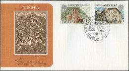 Andorre Espagnol - Andorra FDC4 1978 Y&T N°108 à 109 - Michel N°115 à116 - EUROPA - Lettres & Documents