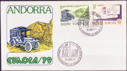 Andorre Espagnol - Andorra FDC2 1979 Y&T N°116 à 117 - Michel N°123 à 124 - EUROPA - Covers & Documents