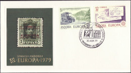 Andorre Espagnol - Andorra FDC3 1979 Y&T N°116 à 117 - Michel N°123 à 124 - EUROPA - Cartas & Documentos