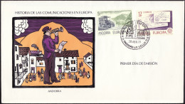 Andorre Espagnol - Andorra FDC5 1979 Y&T N°116 à 117 - Michel N°123 à 124 - EUROPA - Lettres & Documents