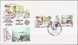 Andorre Espagnol - Andorra FDC2 1983 Y&T N°158 à 159 - Michel N°165 à 166 - EUROPA - Briefe U. Dokumente