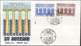 Andorre Espagnol - Andorra FDC1 1984 Y&T N°167 à 168 - Michel N°175 à 176 - EUROPA - Brieven En Documenten