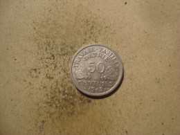 MONNAIE FRANCE 50 CENTIMES 1942 FRANCISQUE - 50 Centimes