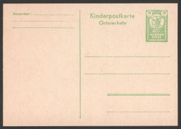 Children POST / KINDER Post - Stamped STATIONERY POSTCARD - GERMANY AUSTRIA  / Hermes Greek Mythology - Poste