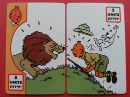 TINTIN Lion WILLCOM 100 Exemplaires Prépayée Pre-paid MINT Neuve (BJ0621 - Stripverhalen