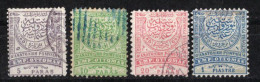 1884 EASTERN ROMELIA POSTAGE STAMPS MICHEL: 11-12, III-IV USED - Rumelia Oriental