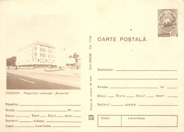 Romania Postal Stationery Postcard Suceava Magazin Bucovina - Marchands