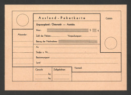 Children POST / KINDER Post -  STATIONERY POSTCARD FORM - AUSTRIA  / PACKET PARCEL Post / Foreign Country - Poste