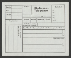 TELEGRAPH TELEGRAM - Children POST / KINDER Post -  STATIONERY POSTCARD FORM - AUSTRIA - Poste