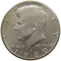 UNITED STATES OF AMERICA HALF DOLLAR 1980 D KENNEDY #s063 1111 - 1964-…: Kennedy