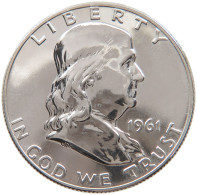 UNITED STATES OF AMERICA HALF DOLLAR 1961 Franklin Silver Half Dollar #t141 0453 - 1948-1963: Franklin