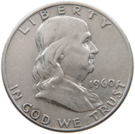 UNITED STATES OF AMERICA HALF DOLLAR 1960 D Franklin Silver Half Dollar #t141 0449 - 1948-1963: Franklin