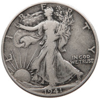 UNITED STATES OF AMERICA HALF DOLLAR 1941 WALKING LIBERTY #t141 0497 - 1916-1947: Liberty Walking