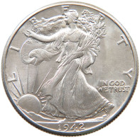 UNITED STATES OF AMERICA HALF DOLLAR 1942 WALKING LIBERTY #t140 0459 - 1916-1947: Liberty Walking (Libertà Che Cammina)