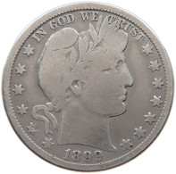 UNITED STATES OF AMERICA HALF DOLLAR 1899 O BARBER #t141 0481 - 1892-1915: Barber