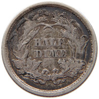 UNITED STATES OF AMERICA HALF DIME 1871 SEATED LIBERTY #t078 0431 - Medios  Dimes