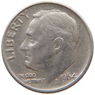 UNITED STATES OF AMERICA DIME 1964 Roosevelt #a057 0179 - 1946-...: Roosevelt