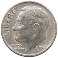 UNITED STATES OF AMERICA DIME 1964 Roosevelt #a057 0181 - 1946-...: Roosevelt