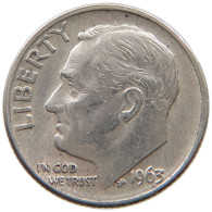 UNITED STATES OF AMERICA DIME 1963 D Roosevelt #a044 0297 - 1946-...: Roosevelt