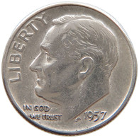 UNITED STATES OF AMERICA DIME 1957 Roosevelt #a064 0467 - 1946-...: Roosevelt