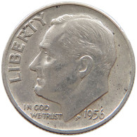 UNITED STATES OF AMERICA DIME 1956 Roosevelt #a064 0465 - 1946-...: Roosevelt