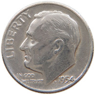 UNITED STATES OF AMERICA DIME 1954 Roosevelt #a064 0455 - 1946-...: Roosevelt