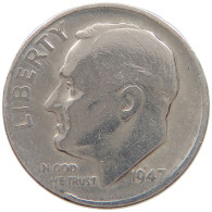 UNITED STATES OF AMERICA DIME 1947 S Roosevelt #a064 0461 - 1946-...: Roosevelt