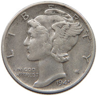 UNITED STATES OF AMERICA DIME 1945 MERCURY #c004 0495 - 1916-1945: Mercury (Mercurio)