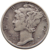 UNITED STATES OF AMERICA DIME 1945 MERCURY #c001 0023 - 1916-1945: Mercury (Mercure)