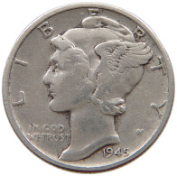 UNITED STATES OF AMERICA DIME 1945 MERCURY #a082 0525 - 1916-1945: Mercury (kwik)