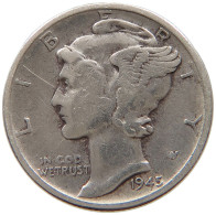 UNITED STATES OF AMERICA DIME 1945 MERCURY #a064 0417 - 1916-1945: Mercury