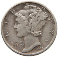 UNITED STATES OF AMERICA DIME 1944 S MERCURY #c012 0297 - 1916-1945: Mercury (kwik)