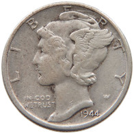 UNITED STATES OF AMERICA DIME 1944 D MERCURY #c012 0273 - 1916-1945: Mercury (Mercure)